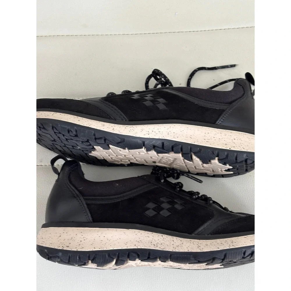 SAS Shoemakers Black Leather Suede‎ Comfort Walking Sneakers free timeg